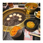 Electric Indoor BBQ Grill Table with Hotpot – Korean Style, Stainless Steel