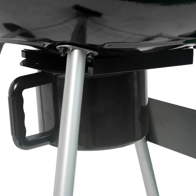 Trolley Charcoal Kettle BBQ Grill with Storage Basket – 22.5" Outdoor Barbecue