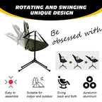 Portable Folding Camping Hammock Chair with Adjustable Backrest – Lightweight Rocking Chair for Lawn, Beach & Outdoor Relaxation