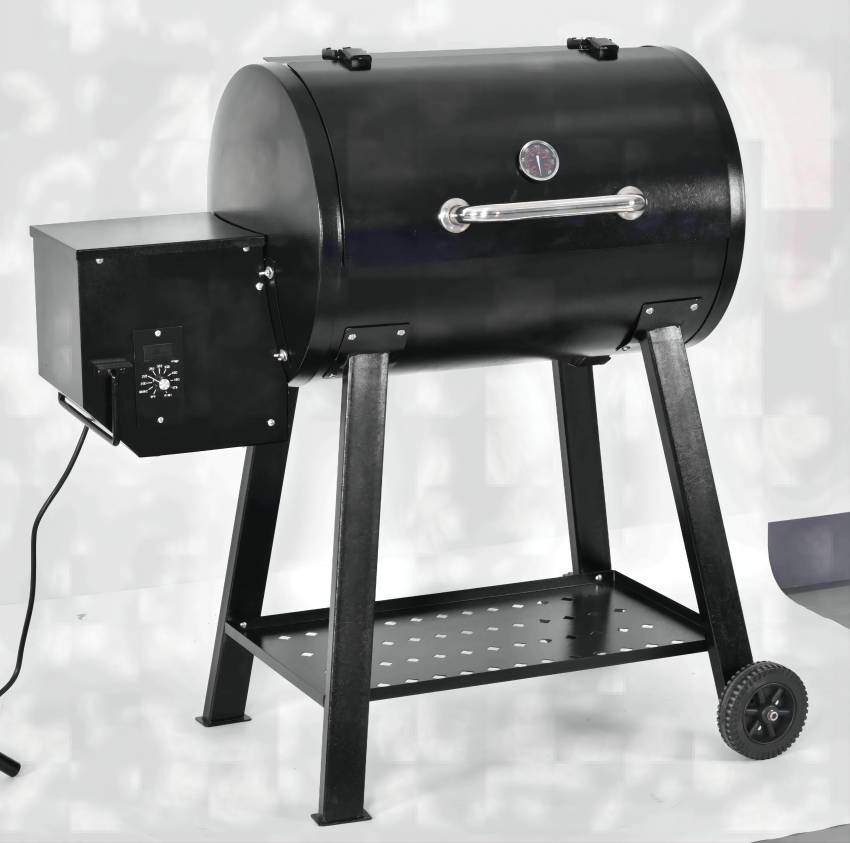 Backyard Deluxe Barrel Electric Wood Pellet Smoker Grill – Outdoor BBQ