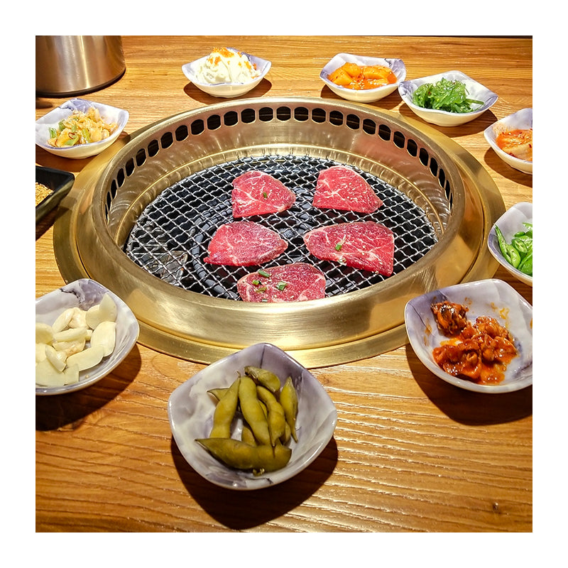 Electric Indoor BBQ Grill Table with Hotpot – Korean Style, Stainless Steel